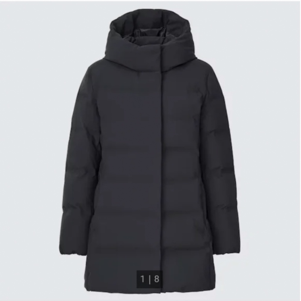 Uniqlo Black Seamless Down Coat